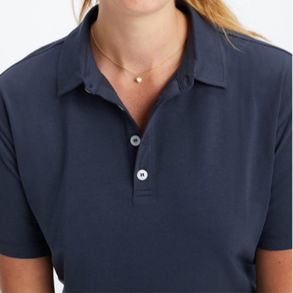 Fabletics Boxy Short Sleeve Polo Shirt - Picture 2 of 12
